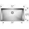Blanco Quatrus 32 in. Undermount Single Basin Stainless Steel Kitchen Sink 443052 - alternate 4